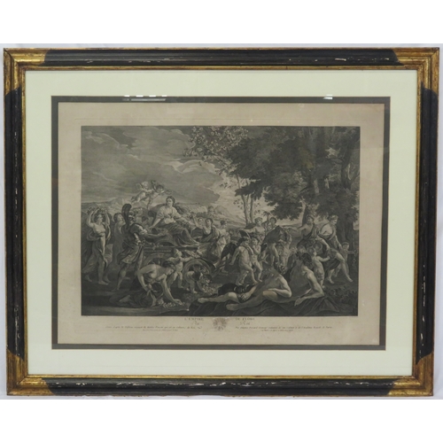 34 - Set of 4 French allegorical etchings, 62x88cm, 65x90cm, 60x80cm & 53x75cm