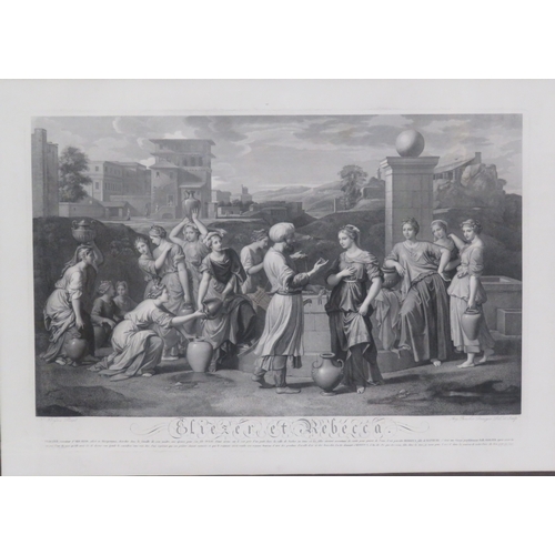 34 - Set of 4 French allegorical etchings, 62x88cm, 65x90cm, 60x80cm & 53x75cm