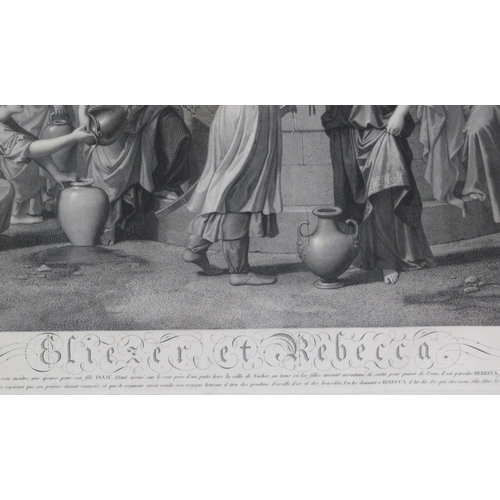 34 - Set of 4 French allegorical etchings, 62x88cm, 65x90cm, 60x80cm & 53x75cm