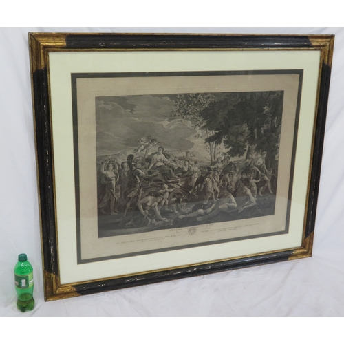 34 - Set of 4 French allegorical etchings, 62x88cm, 65x90cm, 60x80cm & 53x75cm