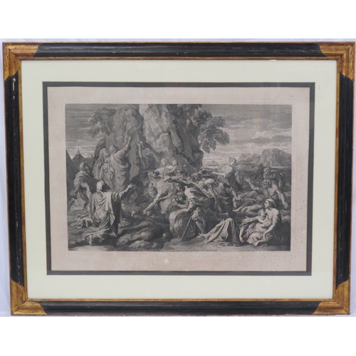 34 - Set of 4 French allegorical etchings, 62x88cm, 65x90cm, 60x80cm & 53x75cm