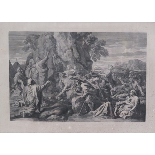 34 - Set of 4 French allegorical etchings, 62x88cm, 65x90cm, 60x80cm & 53x75cm