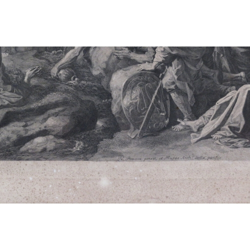 34 - Set of 4 French allegorical etchings, 62x88cm, 65x90cm, 60x80cm & 53x75cm