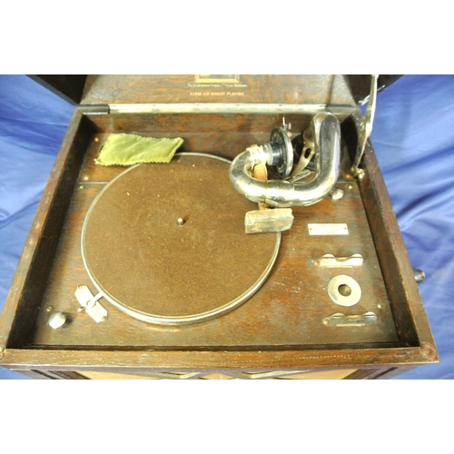 58 - His Master's Voice gramophone with winder