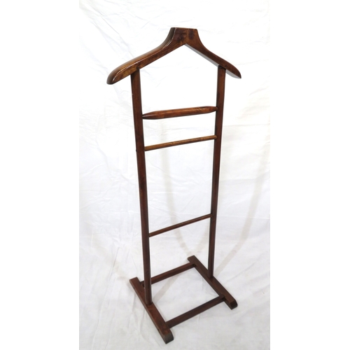 94 - Edwardian style valet stand with turned rails