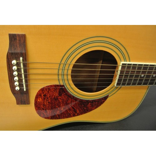 246 - Tanglewood hand crafted guitar in lined carrying case