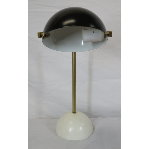 183 - Art Deco style metal desk lamp with adjustable shade