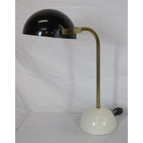 183 - Art Deco style metal desk lamp with adjustable shade