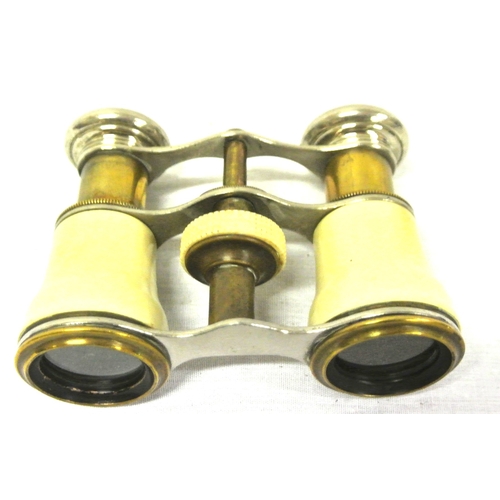 245 - Pair of Victorian style opera glasses with adjusting wheel