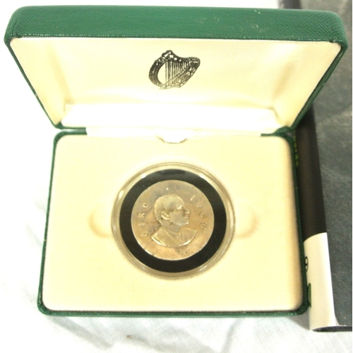 143 - Padraig Pearse commemorative coin for 1966, and Copy of his biography by Ruth Dudley Edwards