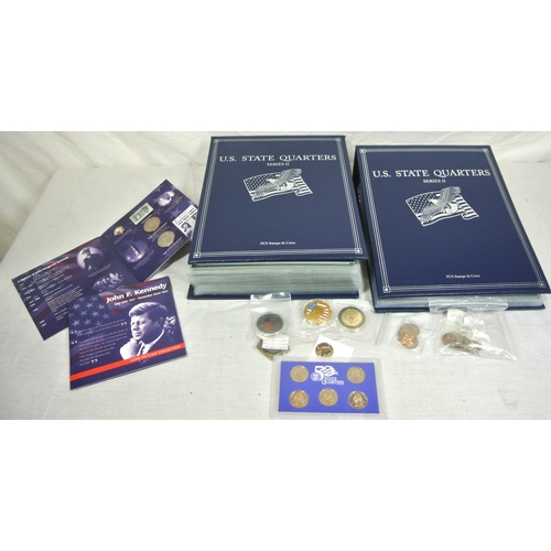 169 - US Coins: US State Quarters series II, 38 states,  JFK Coin -package collection x2  US Mint state Qu... 