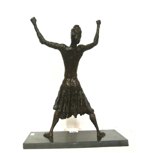 201 - John Behan RHA 'Queen Maeve' bronze sculpture 34cm, on granite base, signed