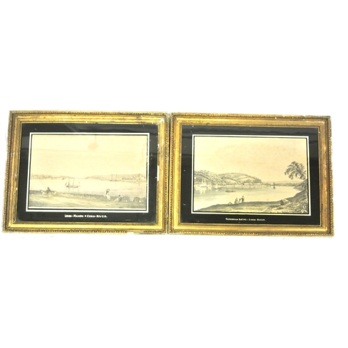 211 - Robert Lowe Stopford 'Lough Mahon' & 'Glenbrook Baths' a pair of etchings 20x31cm each