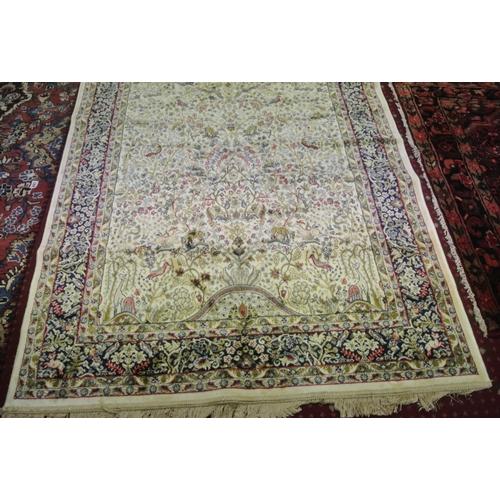 403 - Ivory ground full pile Kashmir rug with all-over Tree of Life design 170 x 115cm