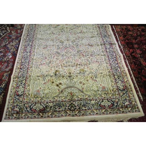 403 - Ivory ground full pile Kashmir rug with all-over Tree of Life design 170 x 115cm