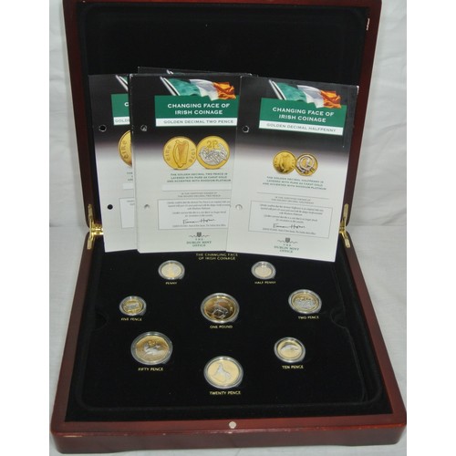 168 - Dublin Mint collection - Coins of Irish Free State, President Barack Obama 'Millennium £1 coin, Papa... 