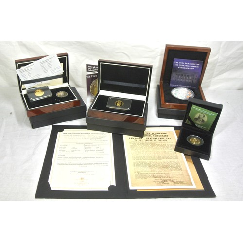 170 - Dublin mint collection: O'Donovan Rossa  commemorative coin,1916 proclamation commemorative, The sev... 