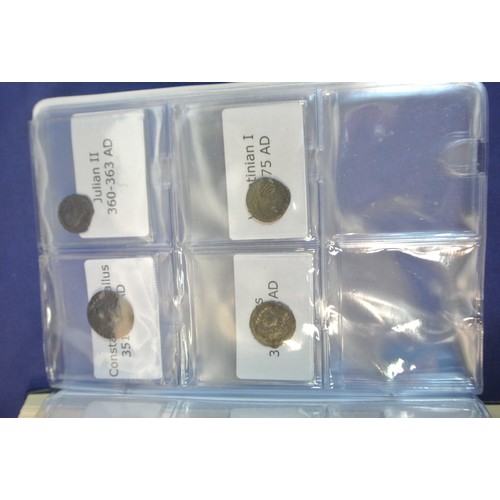 176 - World Stamp Album and Coin Album of Roman Coins