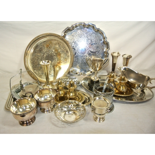 4 - Assorted  lot of silverplated items, etc.,  in box