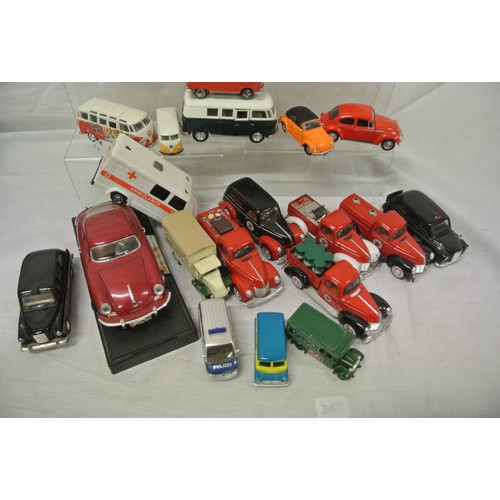 343 - Assorted lot of model cars, etc