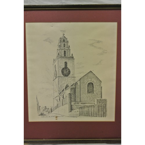 205 - A Staunton 'St Annes, Shandon, Cork' 40x35cm signed