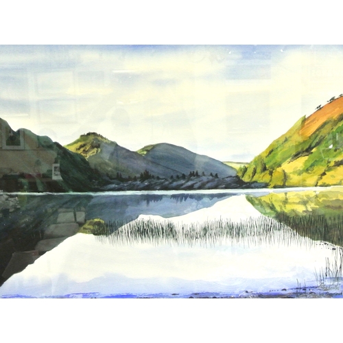 225 - Peter Knuttle 'Autumn, lower lake, Glendalough' watercolour 55 x 74cm signed