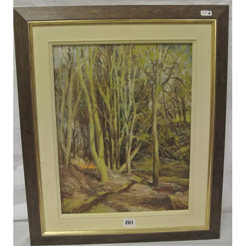 31 - Irish school 'Woodland scene' oil on board 41x32cm