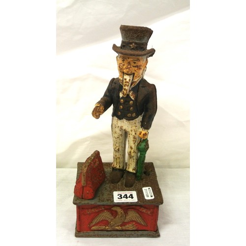 243 - 'Uncle Sam,' automaton cast iron money box