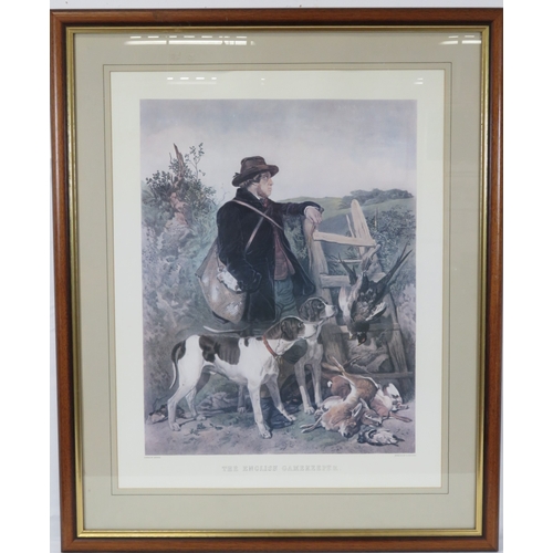 1 - Richard Ansdell 'The English Gamekeeper' print 57x42cm