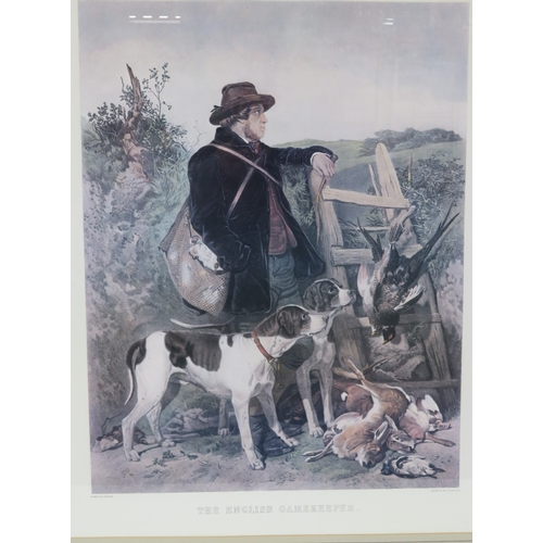 1 - Richard Ansdell 'The English Gamekeeper' print 57x42cm