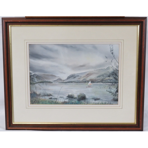 20 - Philip Pass 'Derwentwater' watercolour, 25x36cm, signed