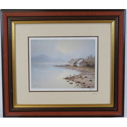 21 - David Dane 'Lakeshore scenes' a pair of prints, 25x33cm each, signed