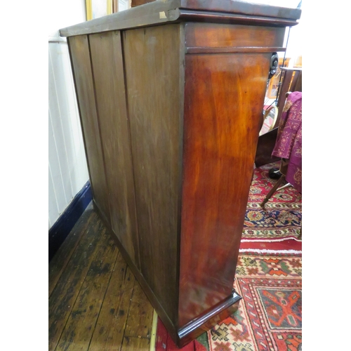 245 - Pair of Edwardian rosewood open bookshelves with scroll decoration, adjustable shelving, on oblong p... 