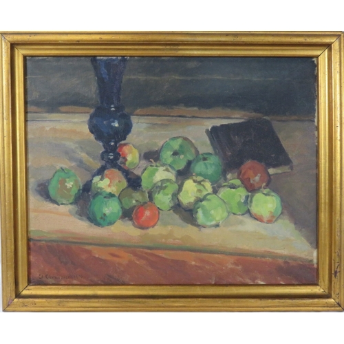 34 - Clemen Jeppe Clemmensen (Danish, 1885–1964) 'Still life study' oil on canvas 55x42cm signed, inscrib... 