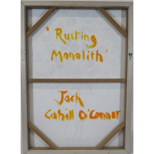 41 - Cahill O'Connor 'Rusting Monolith' oil on canvas, 68x48cm, signed