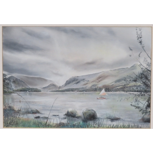 22 - Philip Pass 'Derwentwater' watercolour, 25x36cm, signed