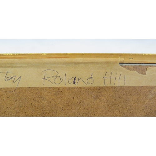 12 - Roland Hill 'Portrait of a boy' pastels 30x25cm signed & dated