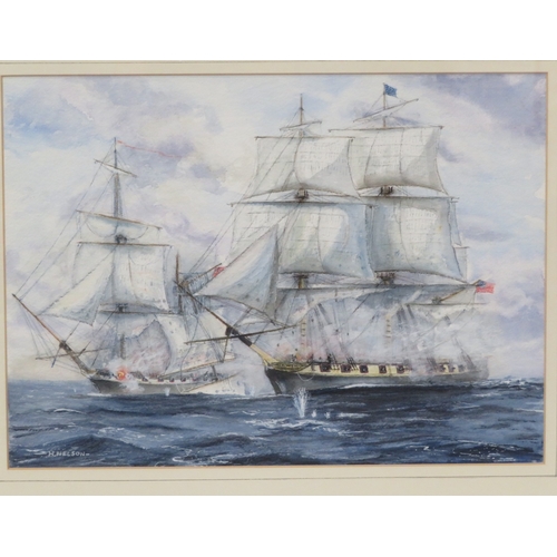 8 - Harry Nelson 'Engagement between the ship-rigged sloop USS Peacock and the naval-brig HMS Epervier 2... 