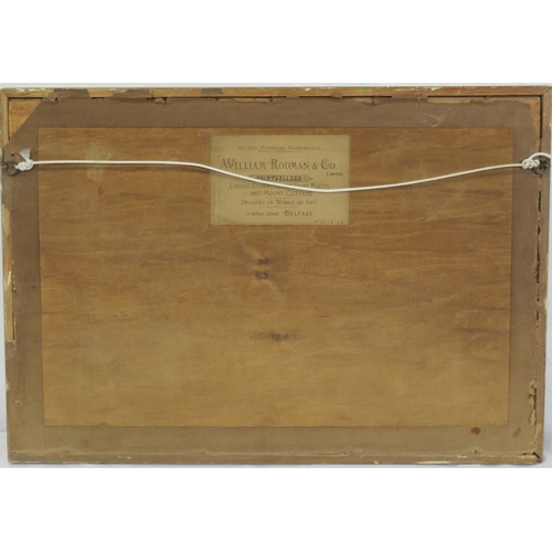 21 - Rowland Hill 'Cottages near Mourne Mountains   watercolour 19x33cm, signed and dated 1935