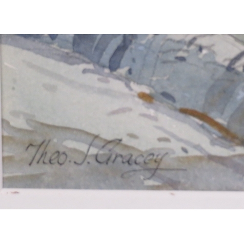 22 - Theo J Gracey 'Near Tranarossin, Donegal' watercolour 25x35cm signed