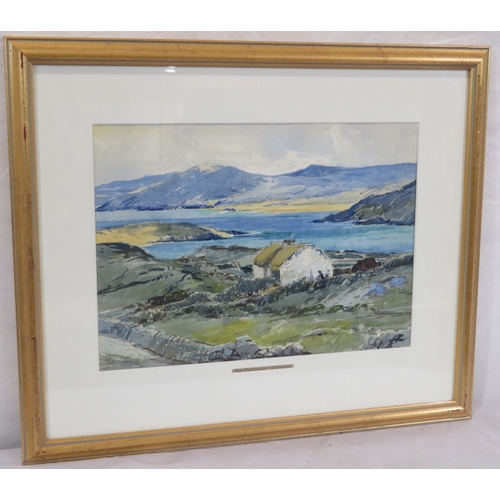 22 - Theo J Gracey 'Near Tranarossin, Donegal' watercolour 25x35cm signed
