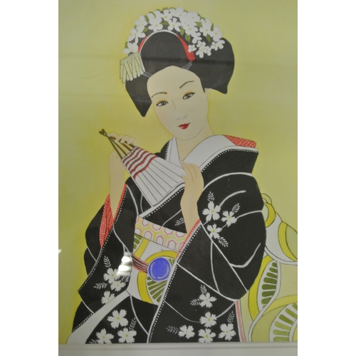 28 - Rose Cassidy 'Oriental lady' watercolour, 49x39cm signed