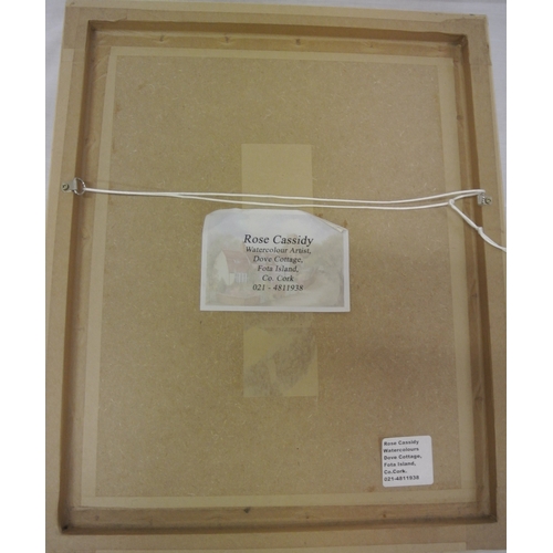 28 - Rose Cassidy 'Oriental lady' watercolour, 49x39cm signed