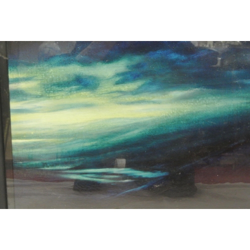 33 - Jim Kavanagh 'Looking on' acrylics 43x44cm signed verso