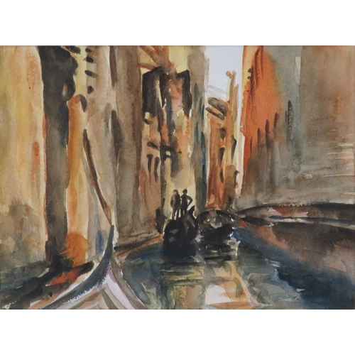 34 - Italian school 'Rio di San Salvatore, Venice' Watercolour, 24x32cm