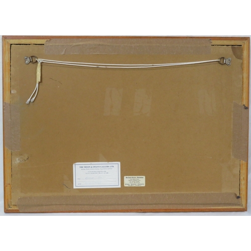 44 - R Hilton 'Abstract' oil on board 41x61cm signed and dated verso