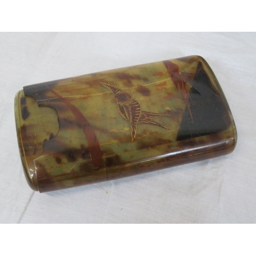 102 - Various items in box - model cannon, vase, etc