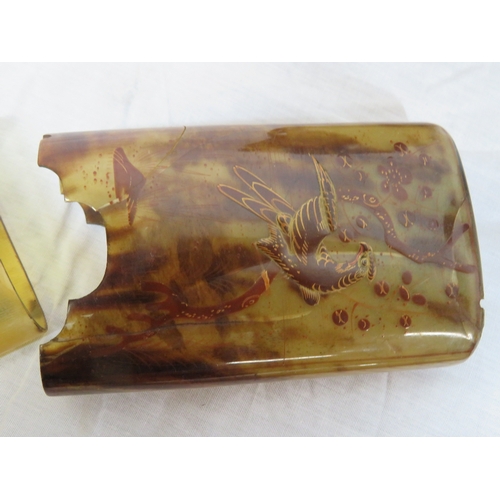 102 - Various items in box - model cannon, vase, etc