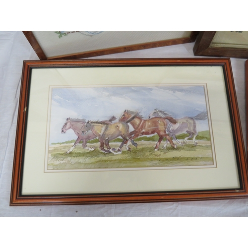 11 - Various pictures and testers, coat of arms, etc