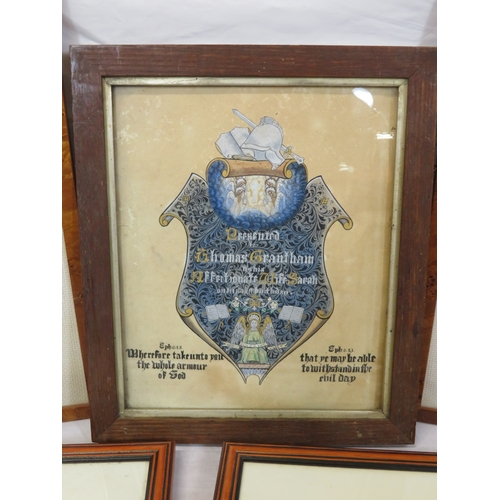 11 - Various pictures and testers, coat of arms, etc